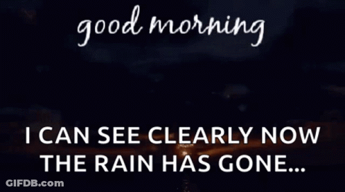 Good Morning Message With Sunset GIF