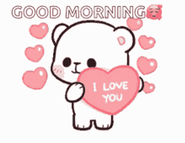 Good Morning Milk Bear GIF