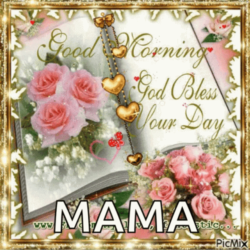 Good Morning Mom Bless Your Day Rose GIF