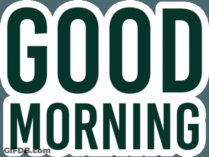 Good Morning Monday Beaming Font Color GIF