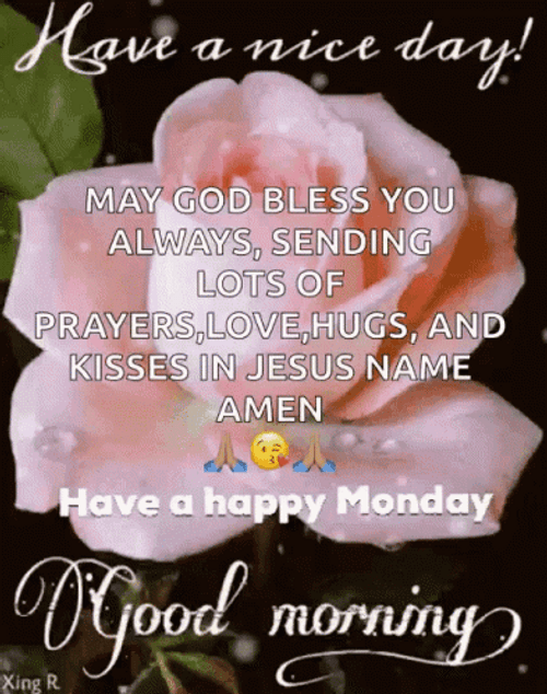 Good Morning Monday Blessings Nice Day GIF