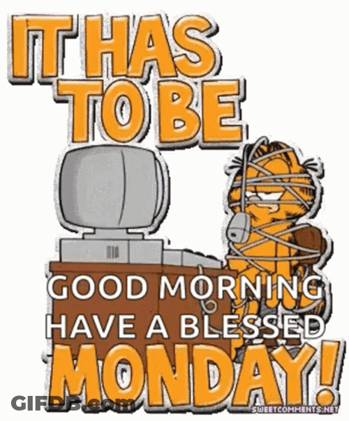 Good Morning Monday Funny It Has To Be GIF