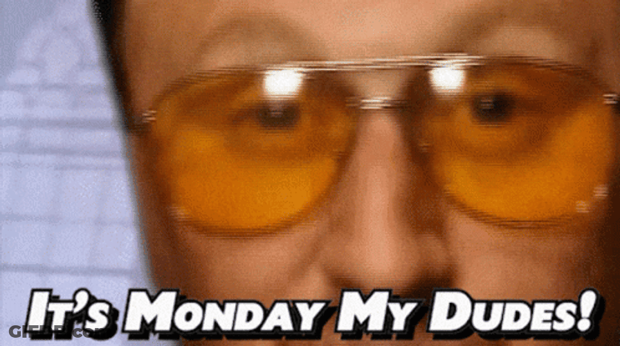 Good Morning Monday Funny Singing Man GIF