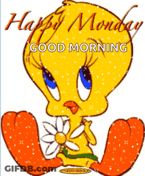 Good Morning Monday Funny Tweety Bird GIF