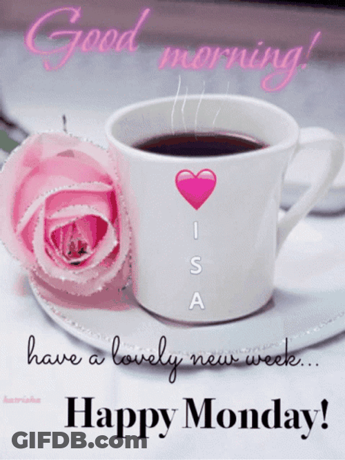 Good Morning Monday With Hot Coffee GIF
