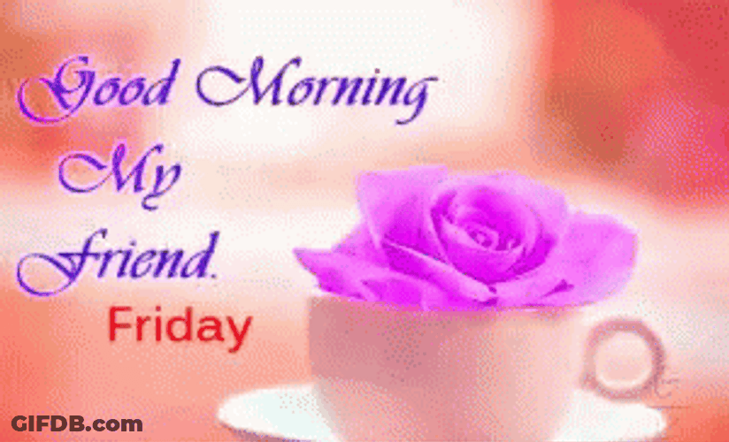 Good Morning My Friend Friday GIF