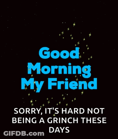 Good Morning My Friend Sorry GIF