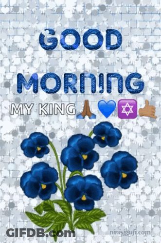 Good Morning My King Greeting Card GIF