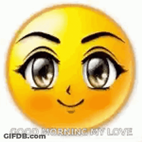 Good Morning My Love Emoji GIF