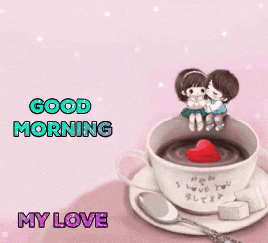 Good Morning My Love Kawaii Kiss GIF