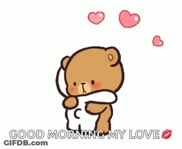 Good Morning My Love Milk Mocha GIF