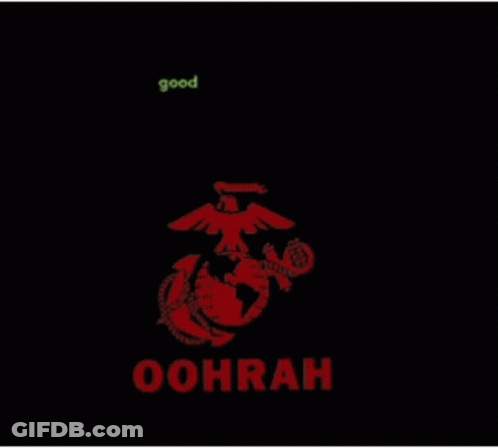 Good Morning Oohrah Eagle GIF