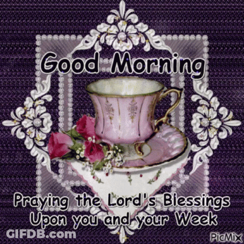 Good Morning Praying Blessings GIF