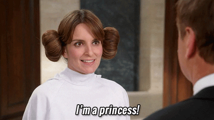 Good Morning Princess Leia Parody Tina Fey GIF