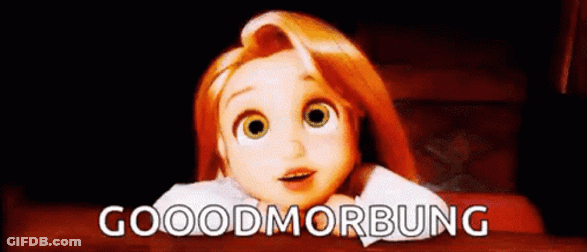 Good Morning Princess Rapunzel Tangled Movie GIF