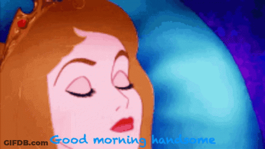 Good Morning Princess Sleeping Beauty GIF