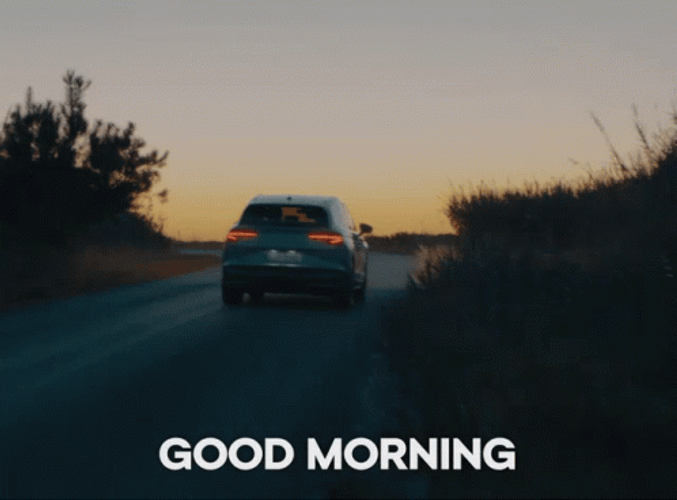 Good Morning Road Trip GIF