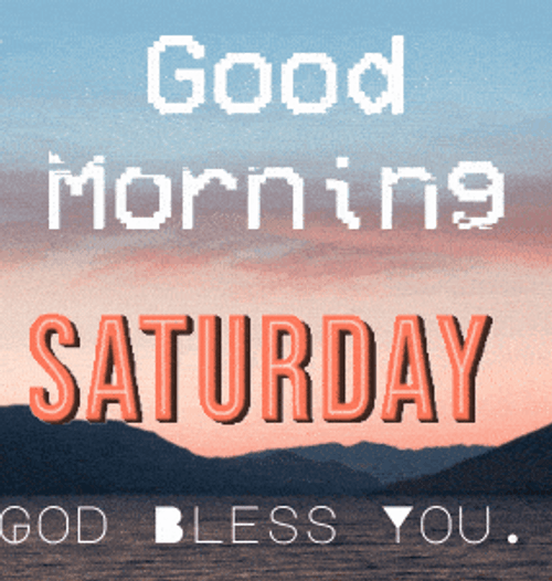 Good Morning Saturday Aesthetic Sunrise GIF