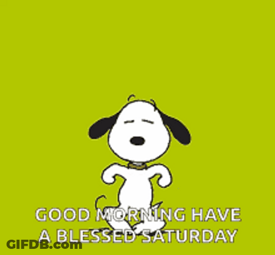 Good Morning Saturday Dancing Snoopy GIF