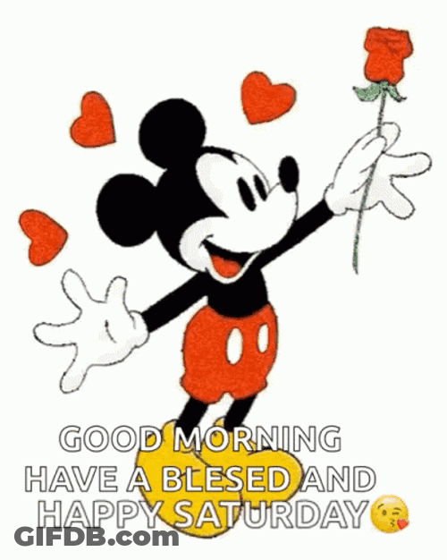 Good Morning Saturday Mickey Mouse GIF