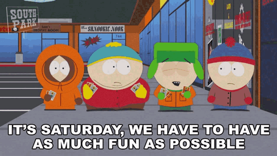 Good Morning Saturday South Park GIF