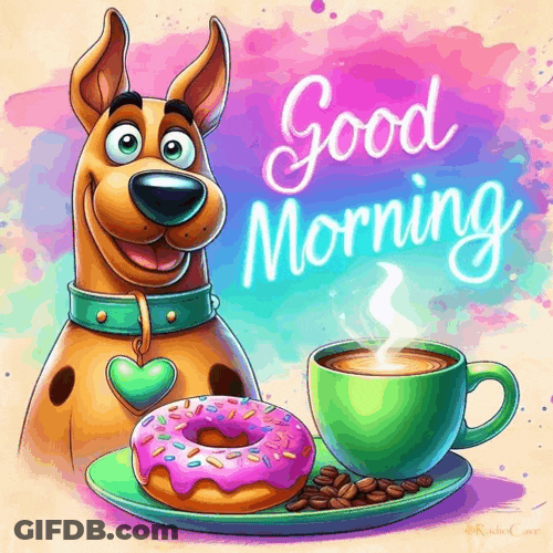Good Morning Scooby Doo Meme GIF