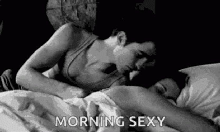 Good Morning Sexy Love Kissing On Bed GIF