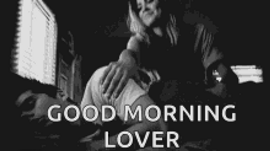 Good Morning Sexy Lover Back Hug GIF