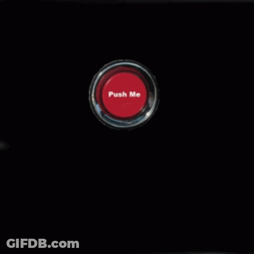Good Morning Sign With Red Button GIF