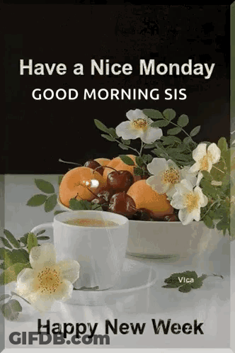 Good Morning Sis Happy New Week GIF