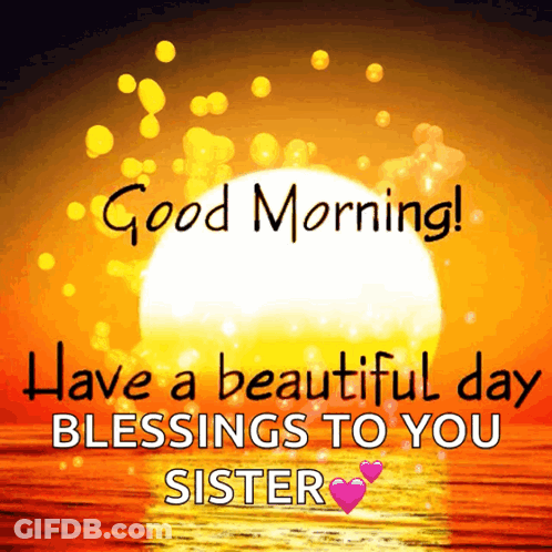 Good Morning Sister Sunset GIF