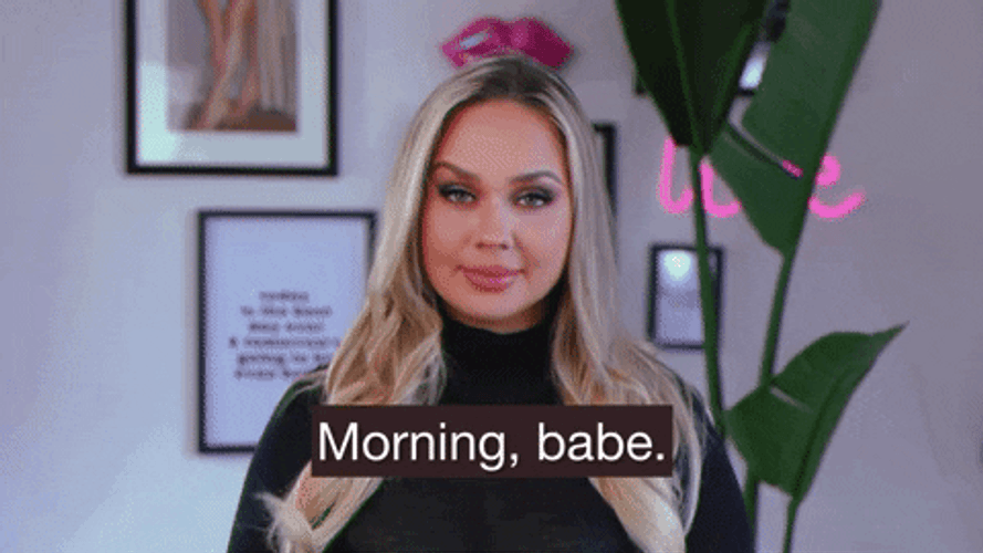 Good Morning Smiling Babe GIF