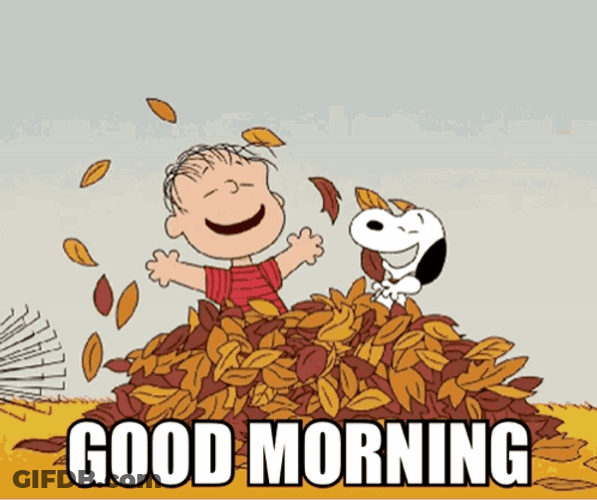 Good Morning Snoopy GIF
