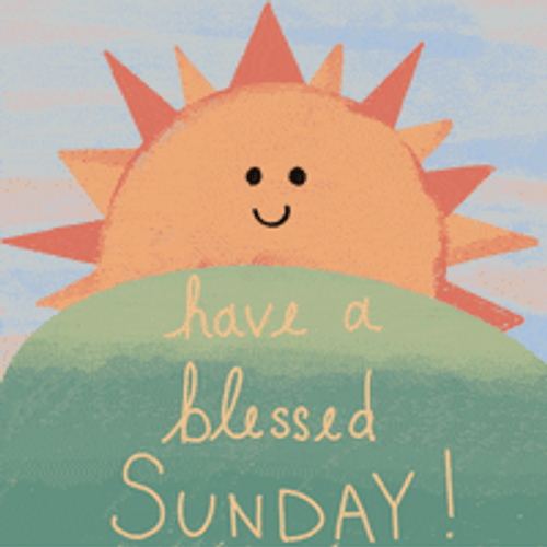 Good Morning Sunday Blessed Day Smiling Sun GIF