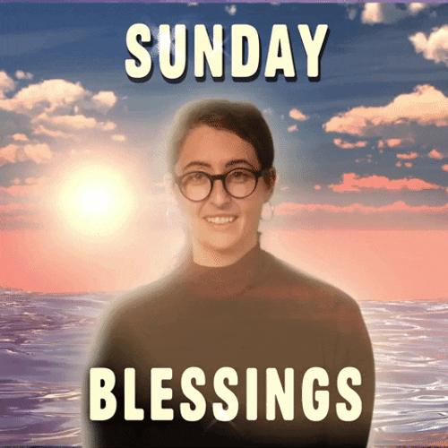Good Morning Sunday Blessing Girl Greeting Sunrise GIF