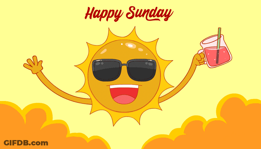Good Morning Sunday Cool Shades Happy Sun GIF
