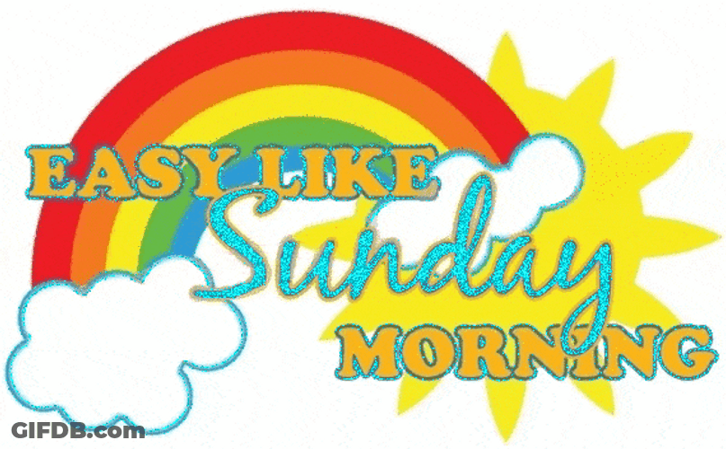 Good Morning Sunday Easy Day Rainbow Sunrise GIF