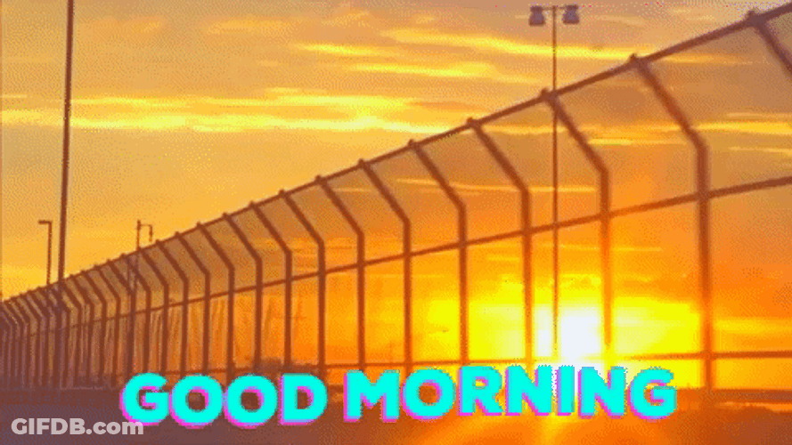 Good Morning Sunrise Car Ride Travel GIF