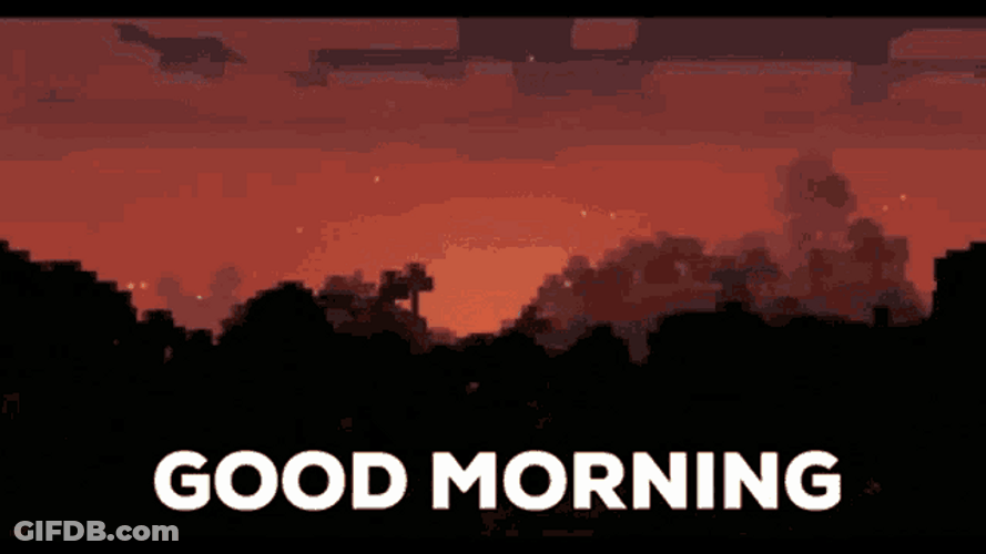 Good Morning Sunrise Sun Red Sky GIF