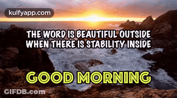 Good Morning Sunset Ocean Beautiful Outside Stable Inside GIF