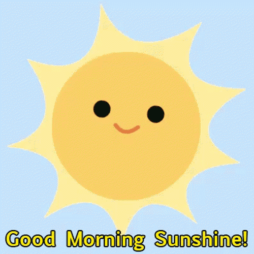 Good Morning Sunshine Cute Sun Smiling Swaying GIF