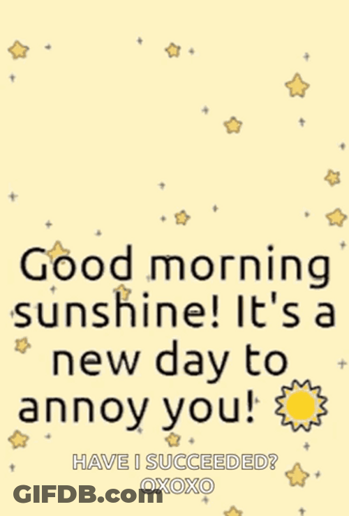 Good Morning Sunshine In Sign Language GIF