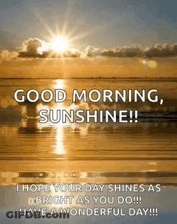 Good Morning Sunshine GIF