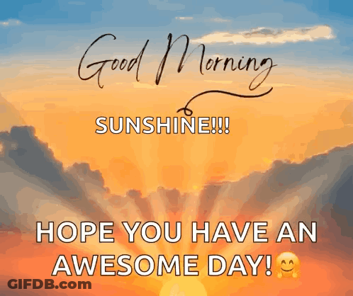 Good Morning Sunshine GIF