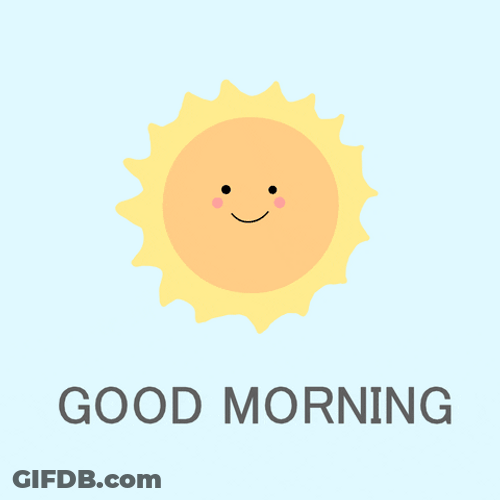 Good Morning Sunshine Sun Rays Rotating GIF