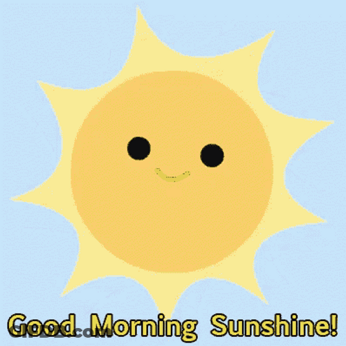 Good Morning Sweetheart Sunshine Animation GIF