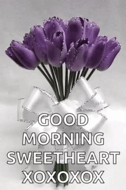Good Morning Sweetheart Tulips GIF