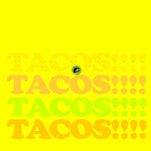 Good Morning Taco Tuesday Flickering Retro Art GIF