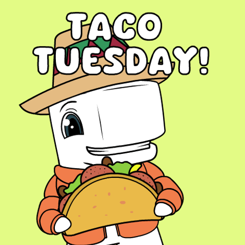Good Morning Taco Tuesday Happy Cartoon Whale GIF