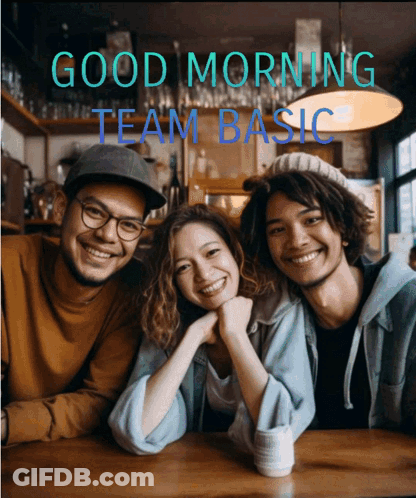 Good Morning Team Basic Group At Table GIF